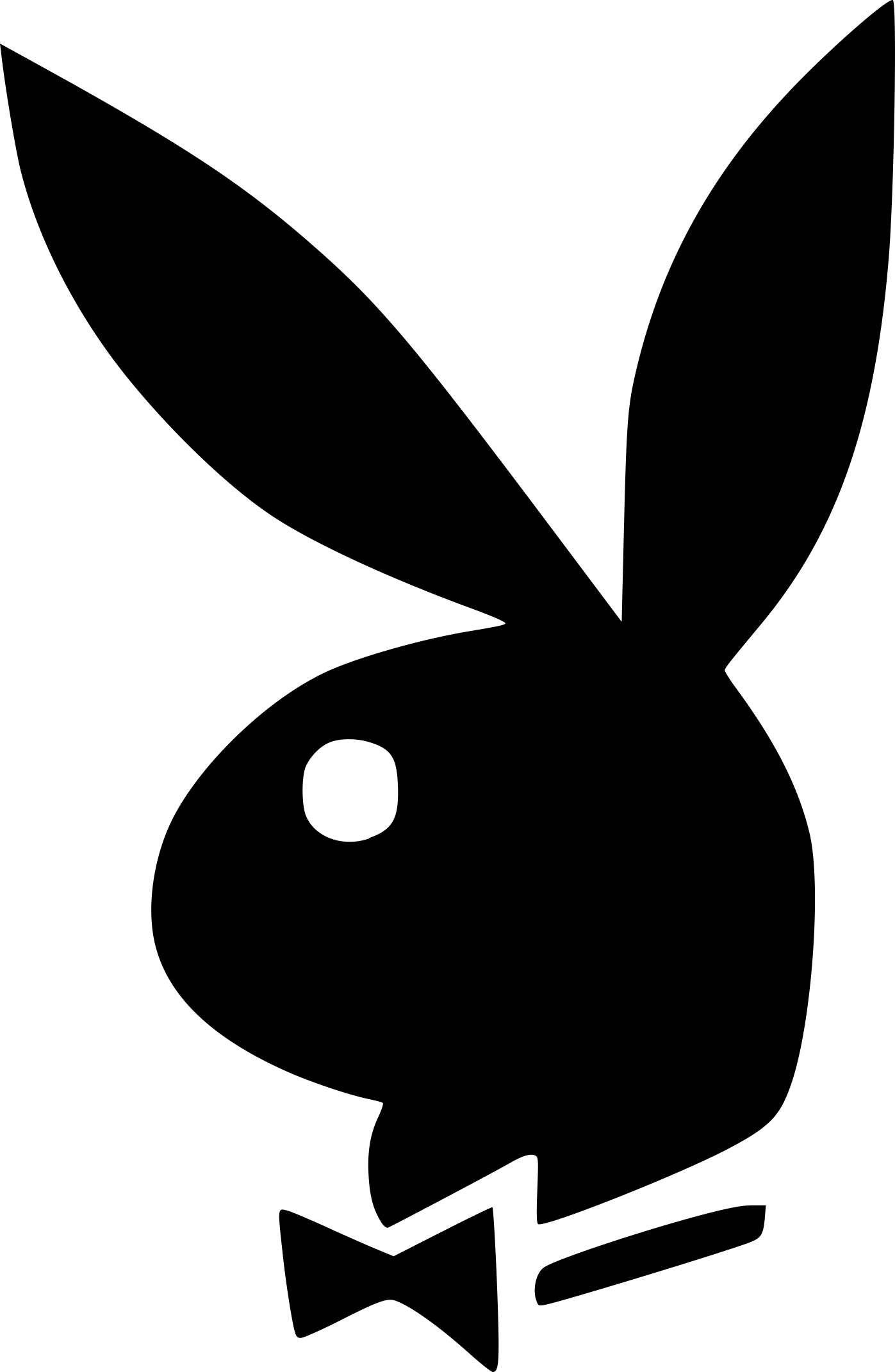 Brand Playboy Outline Svg File Free Vectors